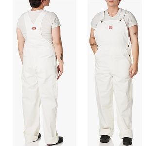 Dickies White Women's Denim Overalls